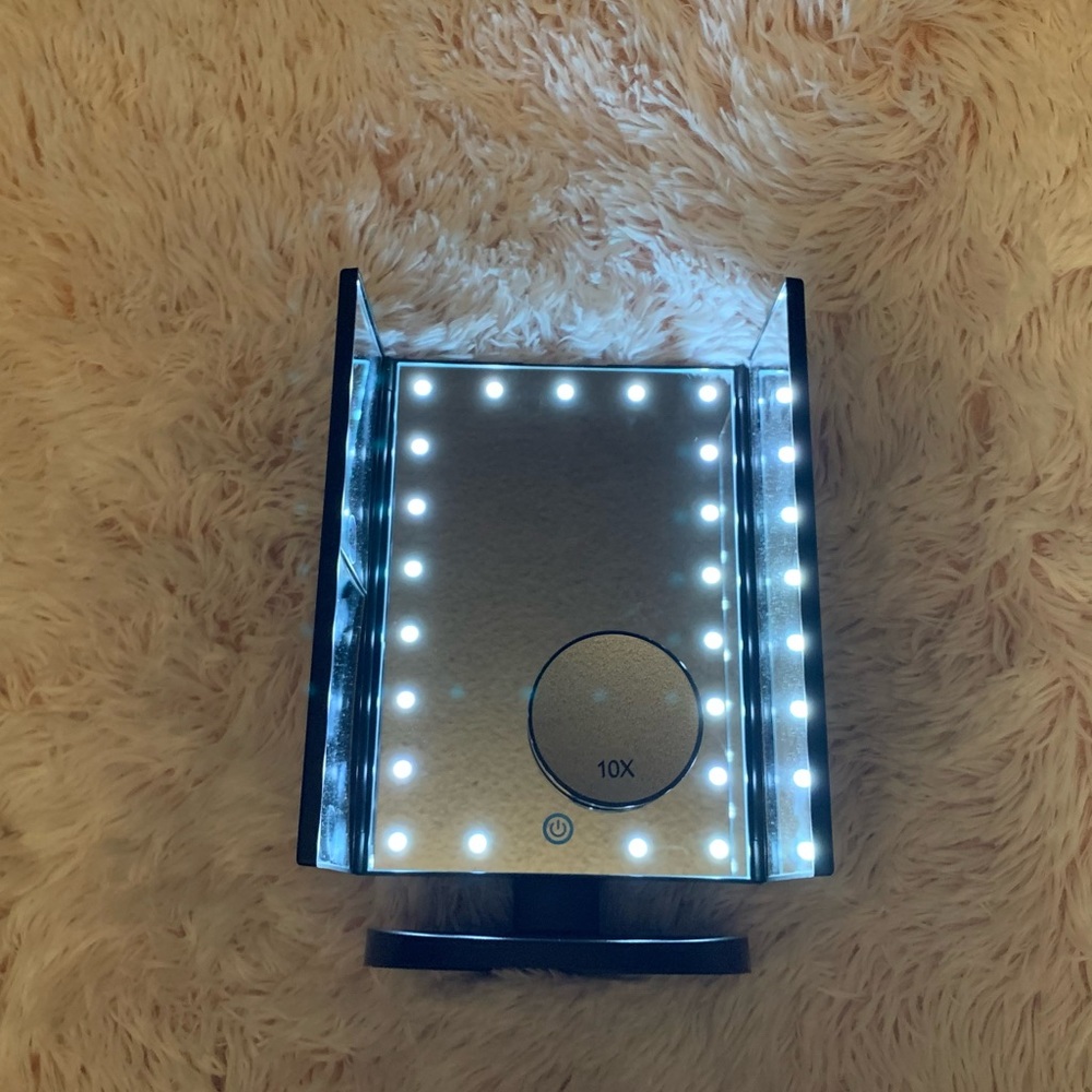 Black vanity mirror